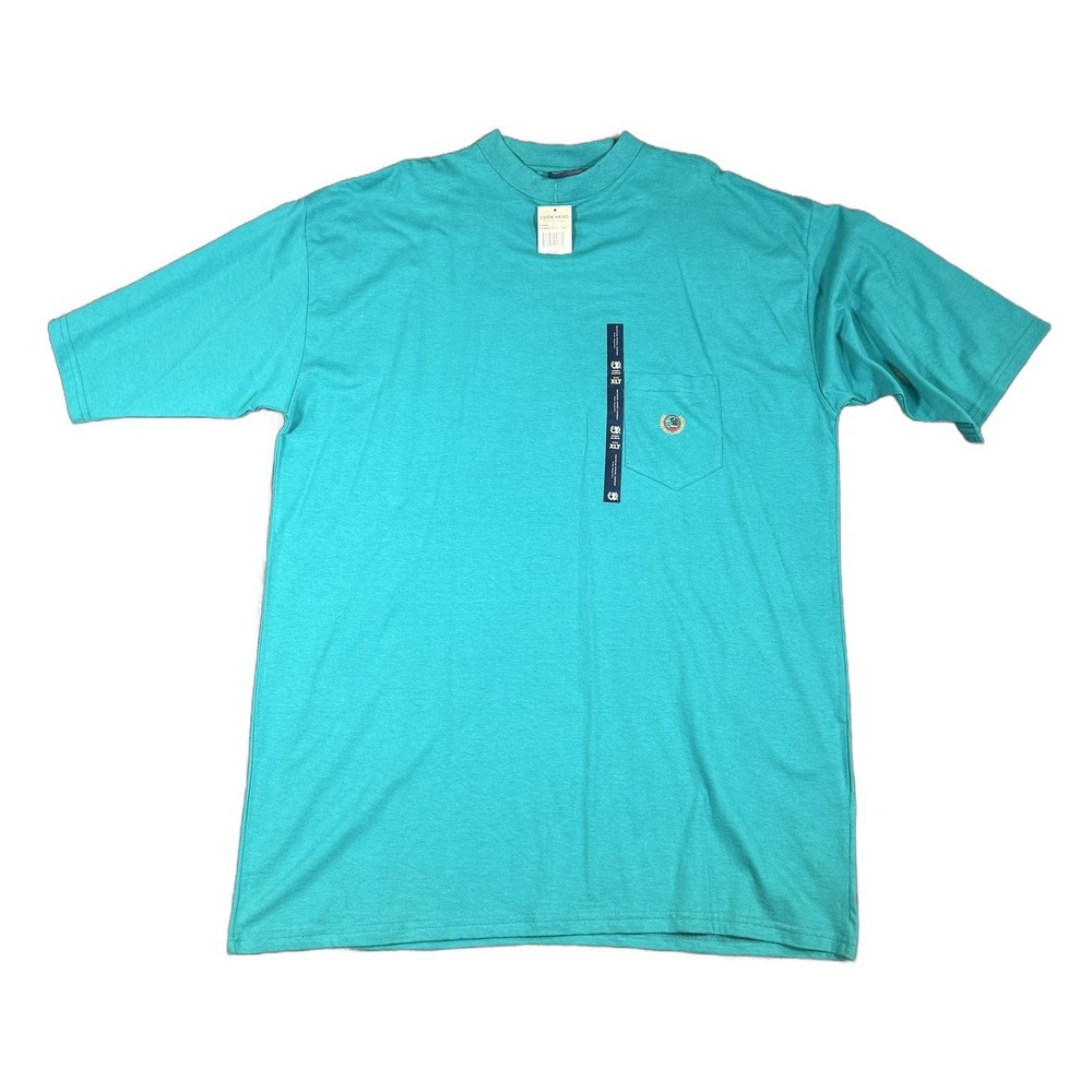 Duck Head Mens Everglade Teal Pocket T-Shirt XLT Vintage New With Tags T70080